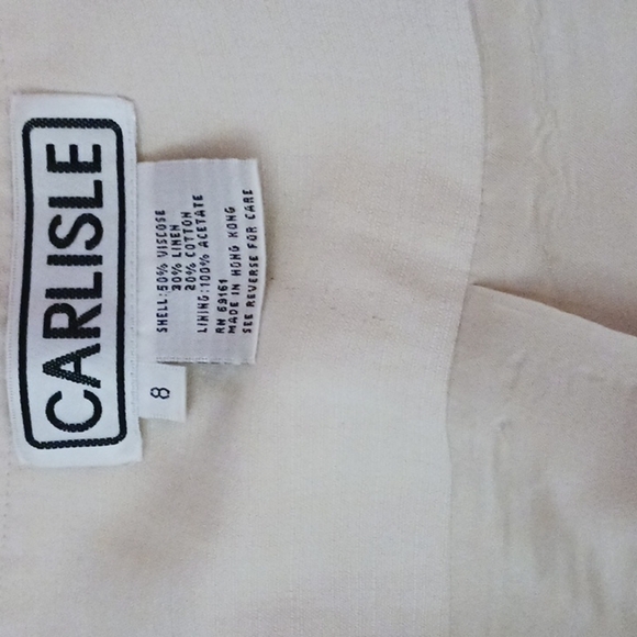 CARLISLE CREAM LONG SLEEVE SNAP UP JACKET - Picture 6 of 9